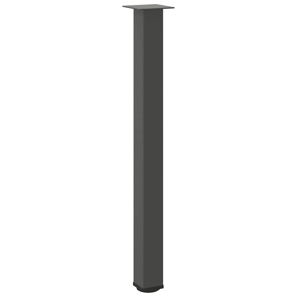 Bartischbeine 4 Stk. Anthrazit 100-102 cm Stahl