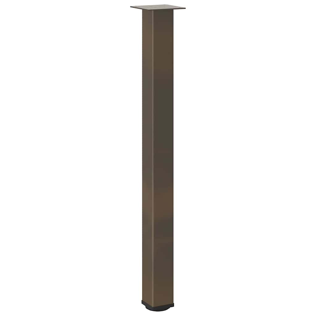 Bartischbeine 4 Stk. Naturstahl 100-102 cm Stahl
