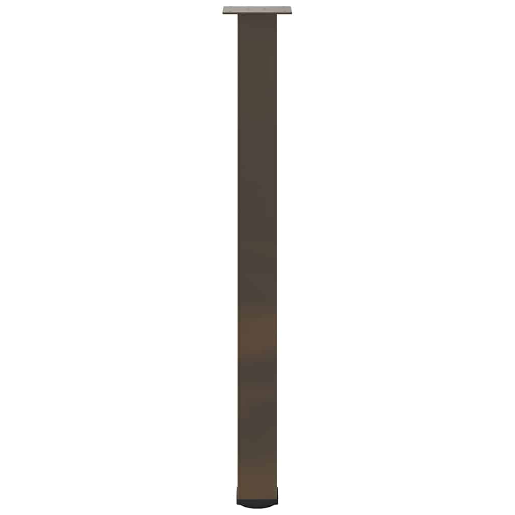 Bartischbeine 4 Stk. Naturstahl 100-102 cm Stahl