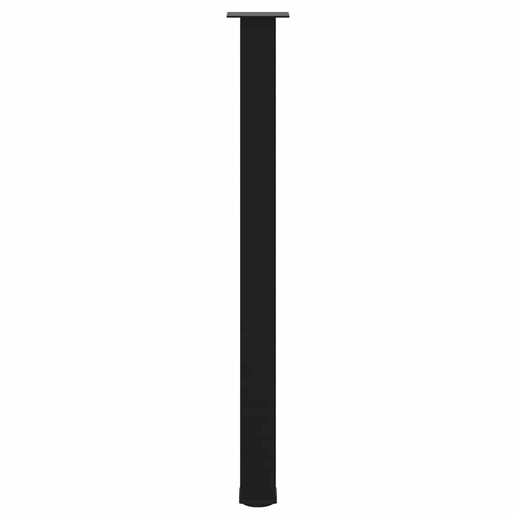 Bartischbeine 4 Stk. Schwarz 110-112 cm Stahl