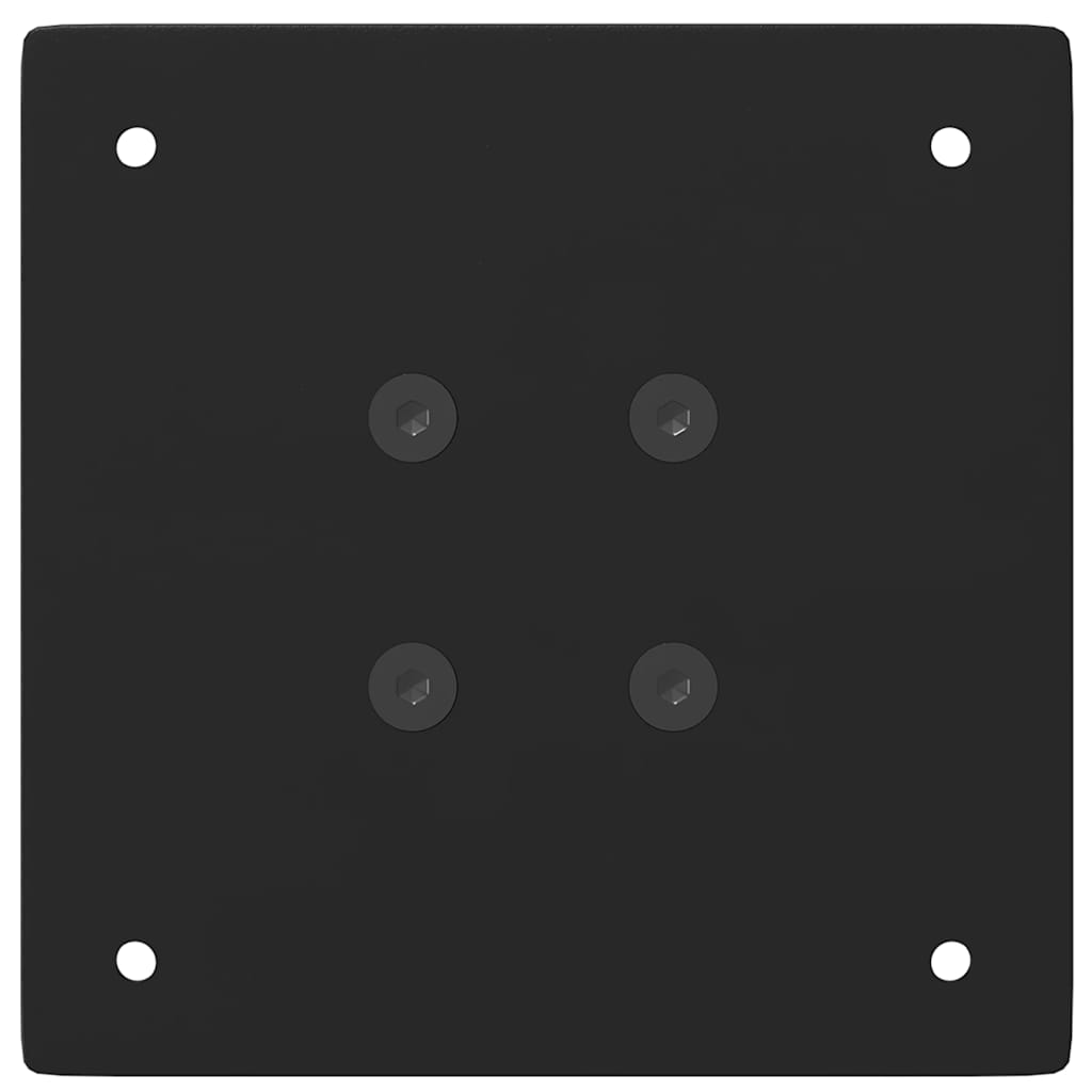 Bartischbeine 4 Stk. Schwarz 110-112 cm Stahl
