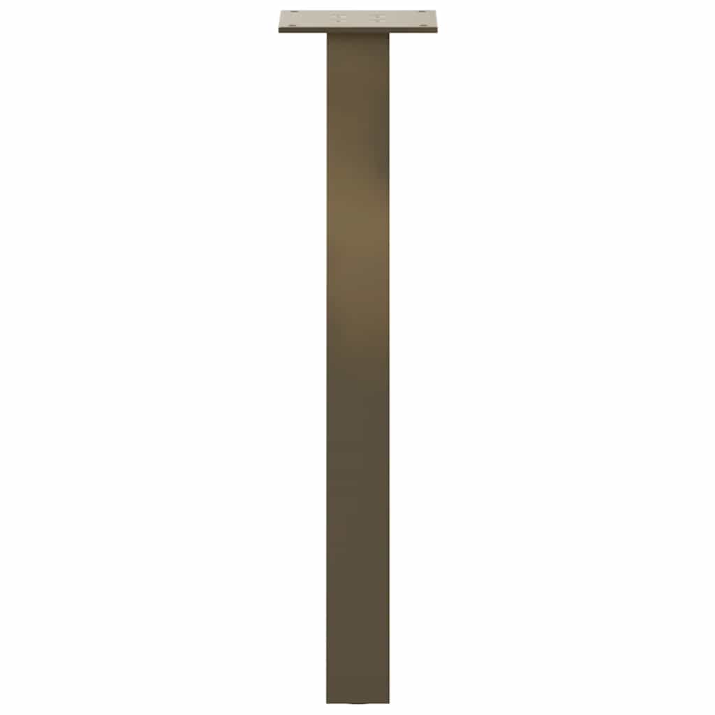 Coffee table legs 4 pcs. Natural steel 42 cm steel