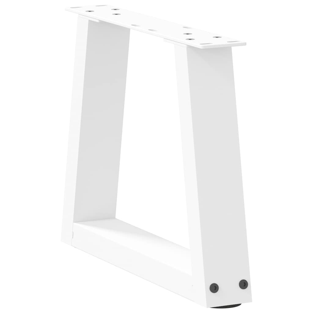 Coffee table legs V-shape 2 pieces white 30x(30-31.3) cm steel