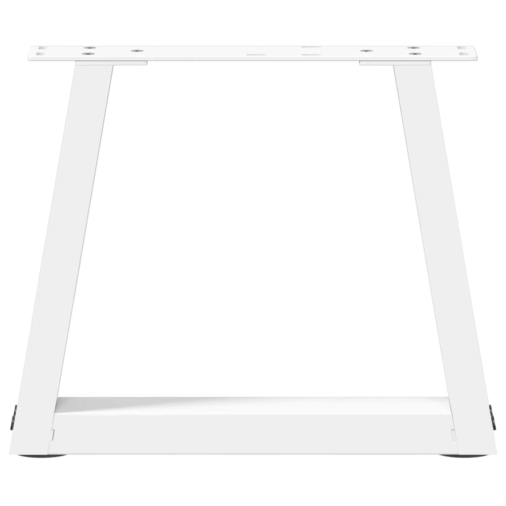 Coffee table legs V-shape 2 pieces white 30x(30-31.3) cm steel