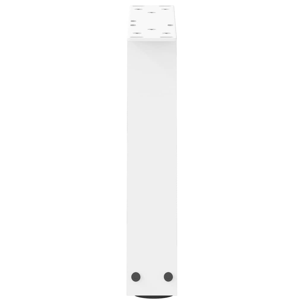 Coffee table legs V-shape 2 pieces white 30x(30-31.3) cm steel