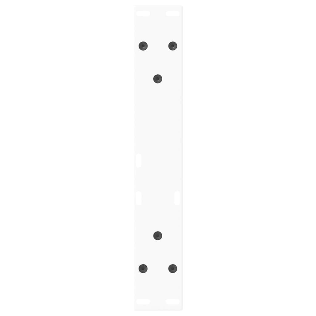 Coffee table legs V-shape 2 pieces white 30x(30-31.3) cm steel