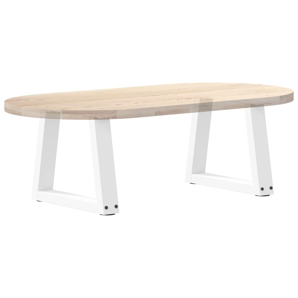 Coffee table legs V-shape 2 pieces white 30x(30-31.3) cm steel