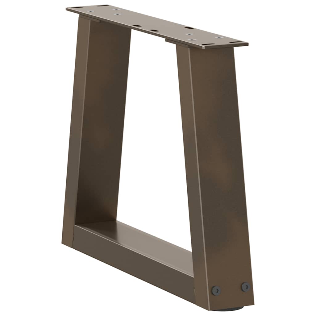 Coffee table legs V-shape 2 pieces natural steel 40x(30-31.3) cm steel