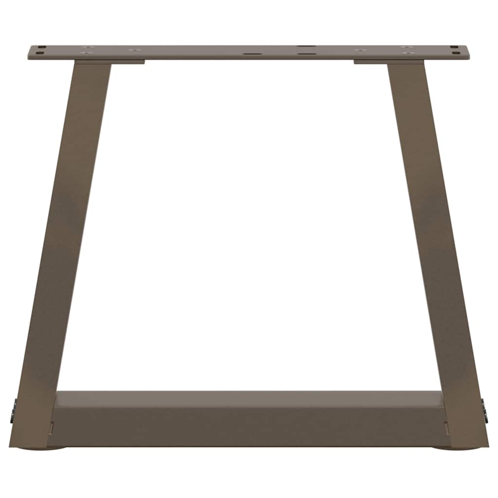 Coffee table legs V-shape 2 pieces natural steel 40x(30-31.3) cm steel