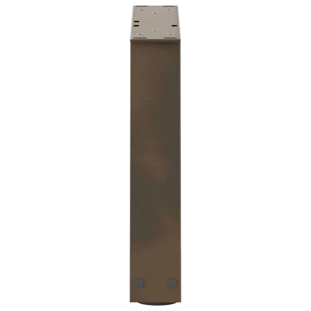 Coffee table legs V-shape 2 pieces natural steel 40x(30-31.3) cm steel