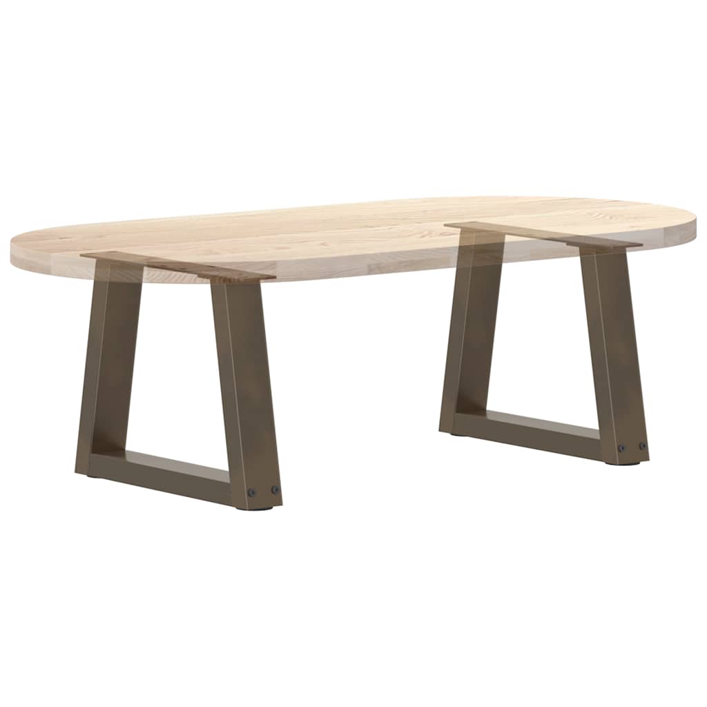 Coffee table legs V-shape 2 pieces natural steel 40x(30-31.3) cm steel