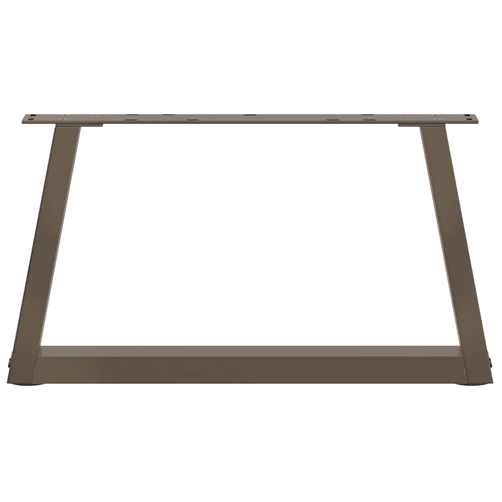 Coffee table legs V-shape 2 pieces natural steel 70x(30-31.3) cm steel
