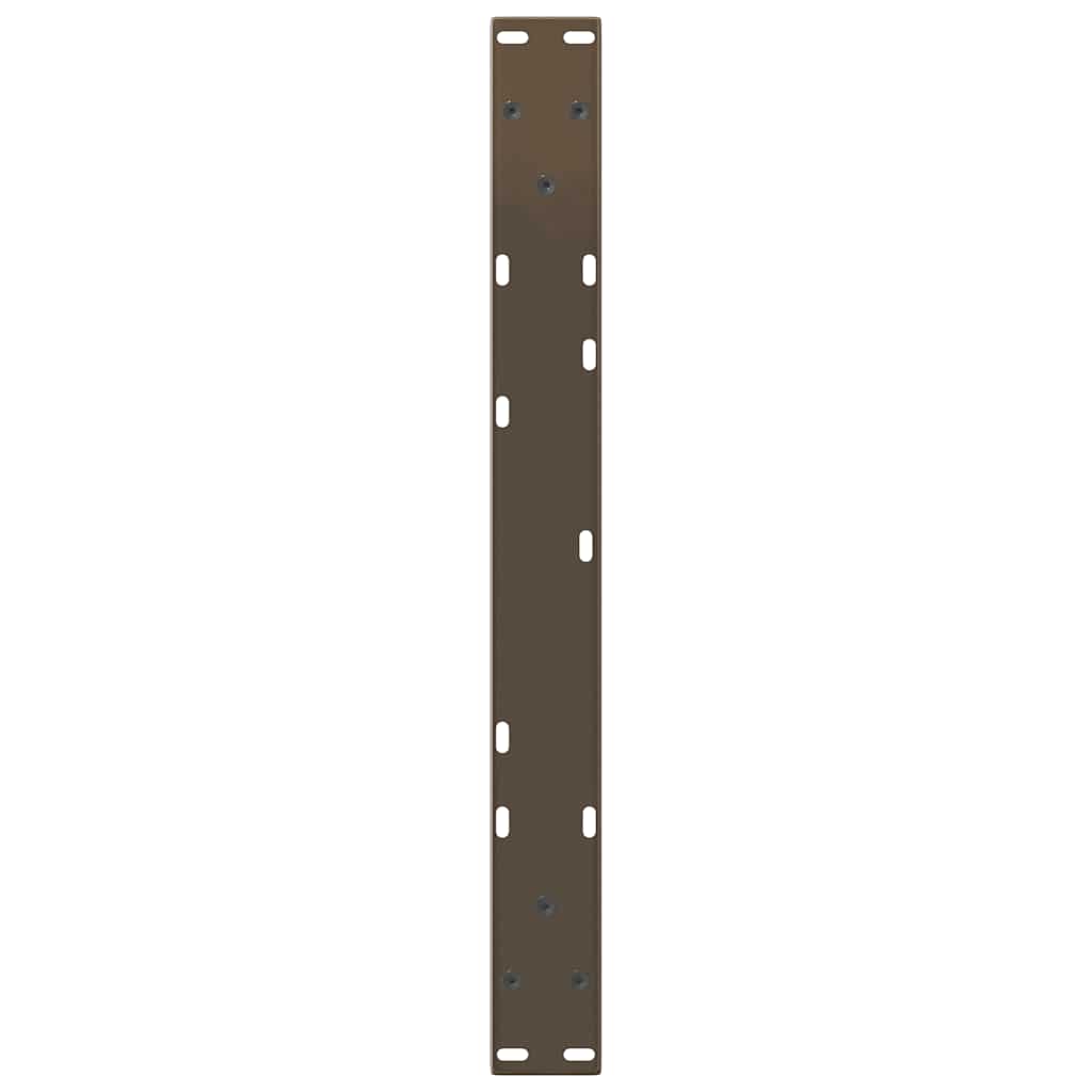 Coffee table legs V-shape 2 pieces natural steel 70x(30-31.3) cm steel