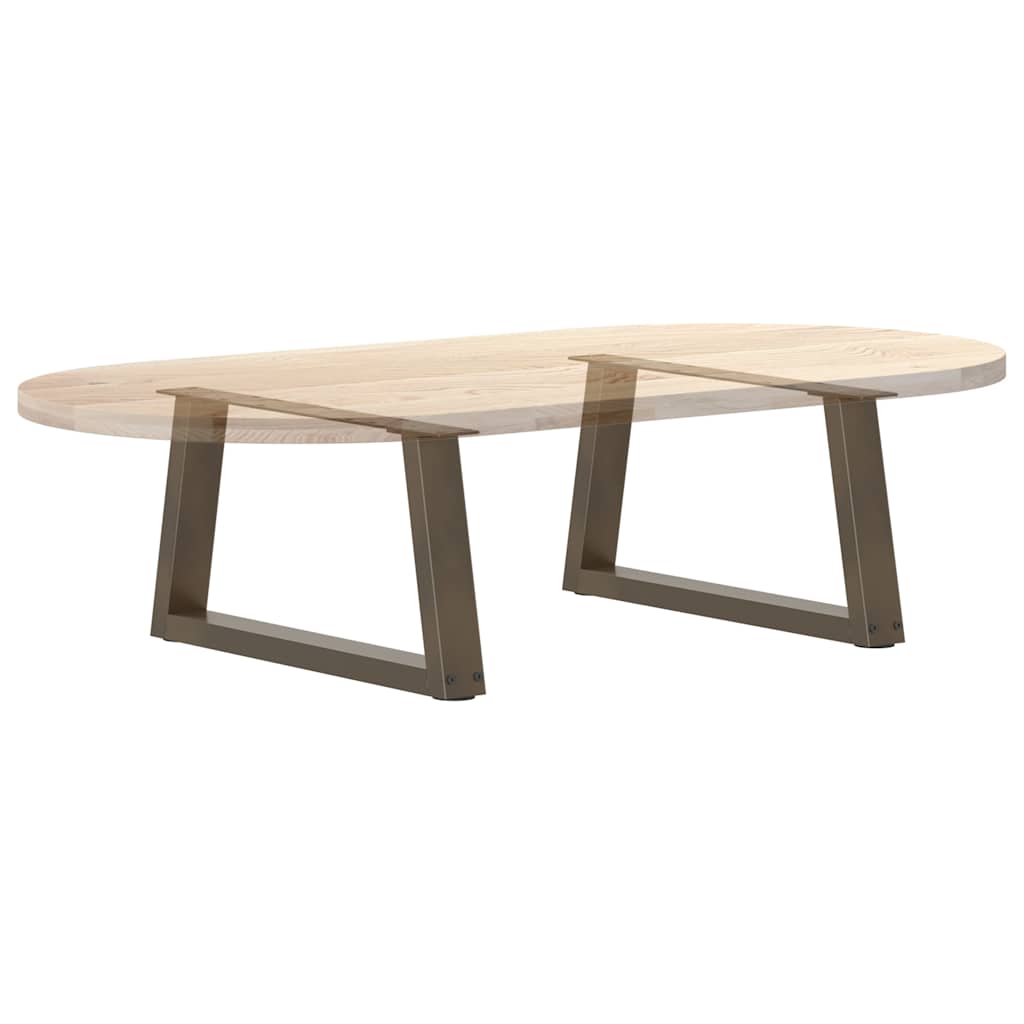 Coffee table legs V-shape 2 pieces natural steel 70x(30-31.3) cm steel