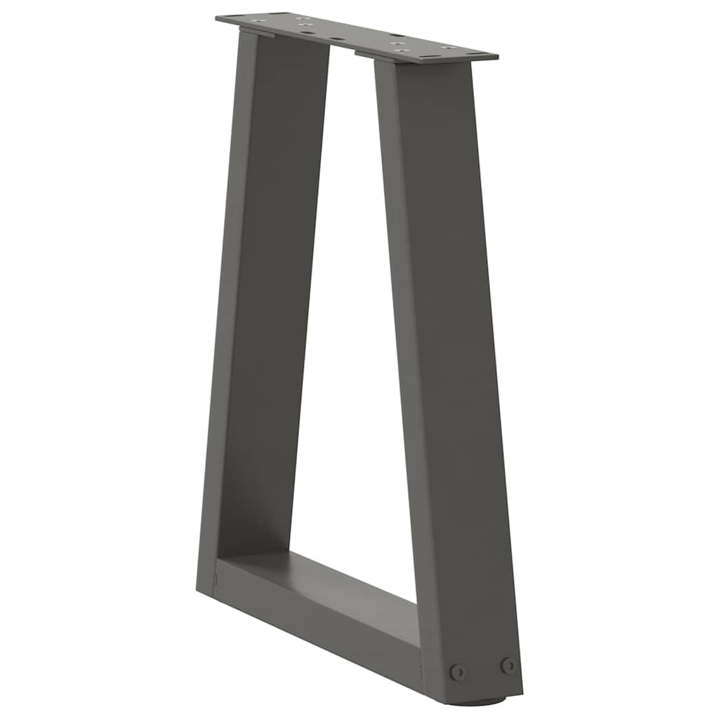 Coffee table legs V-shape 2 pieces anthracite 38x(42-43.3) cm steel