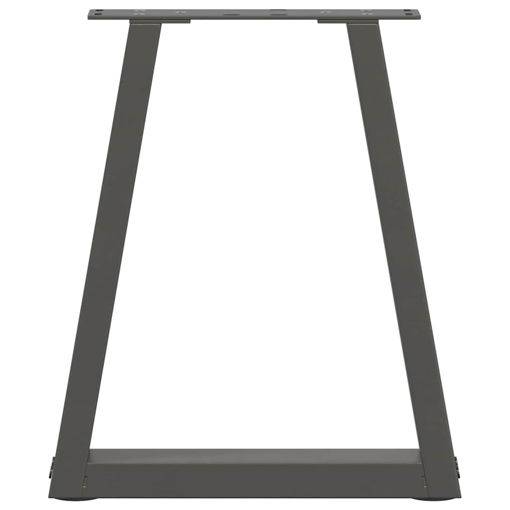 Coffee table legs V-shape 2 pieces anthracite 38x(42-43.3) cm steel