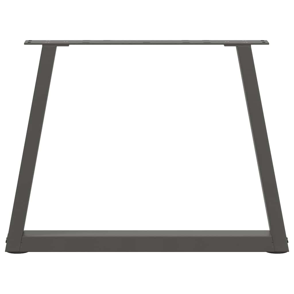 Coffee table legs V-shape 2 pieces anthracite 60x(42-43.3) cm steel
