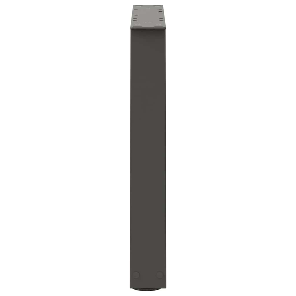 Coffee table legs V-shape 2 pieces anthracite 60x(42-43.3) cm steel