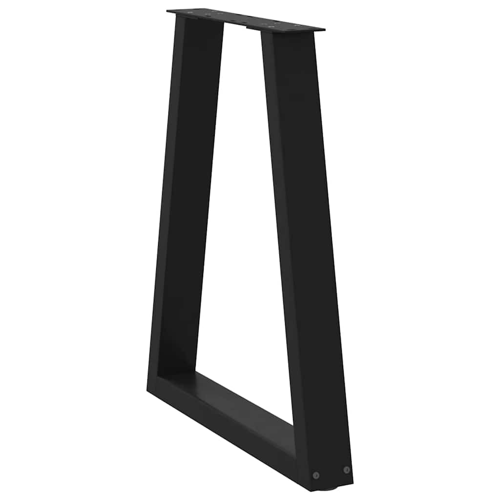 Dining table legs V-shape 2 pcs. Black 50x(72-73) cm steel
