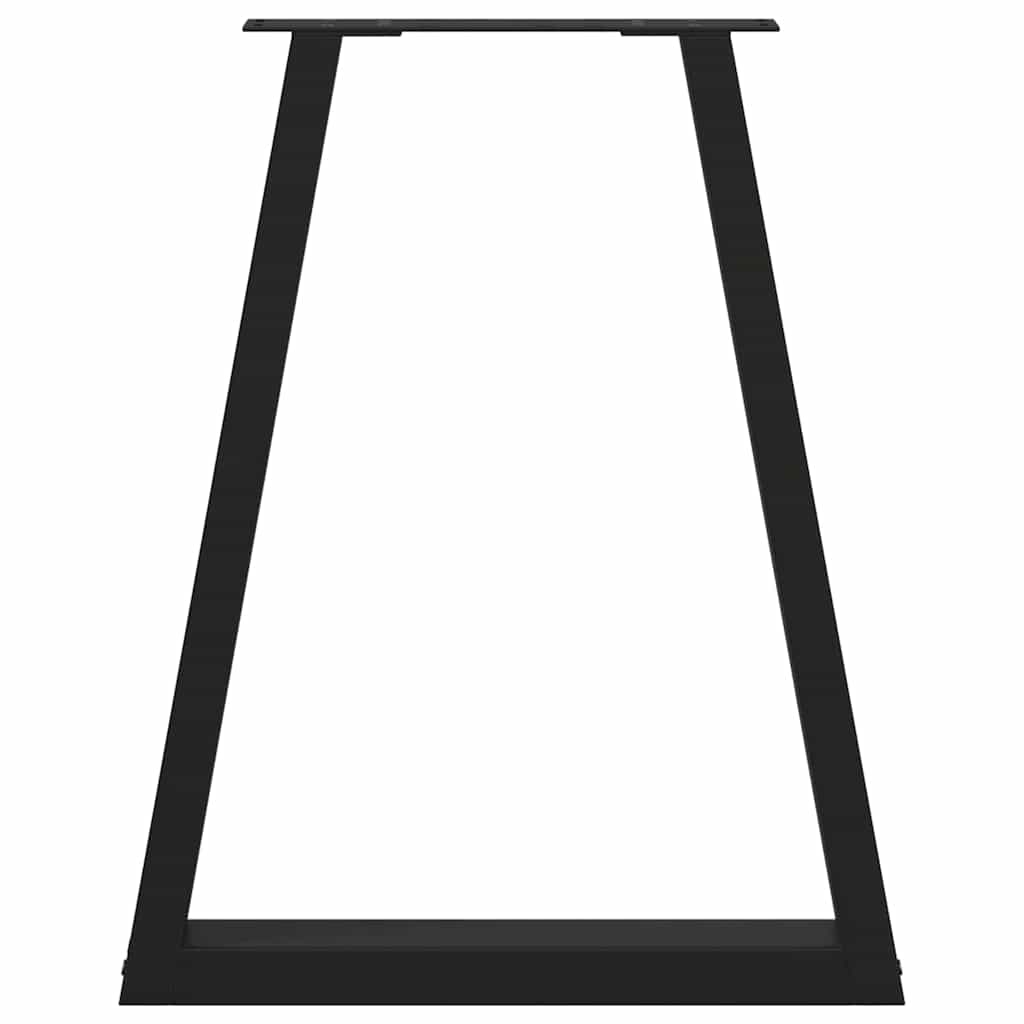 Dining table legs V-shape 2 pcs. Black 50x(72-73) cm steel