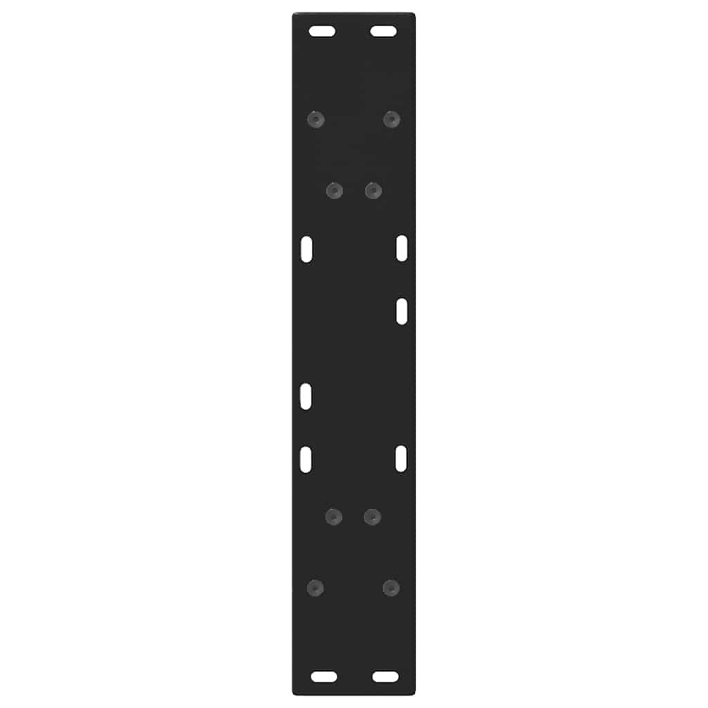 Dining table legs V-shape 2 pcs. Black 50x(72-73) cm steel