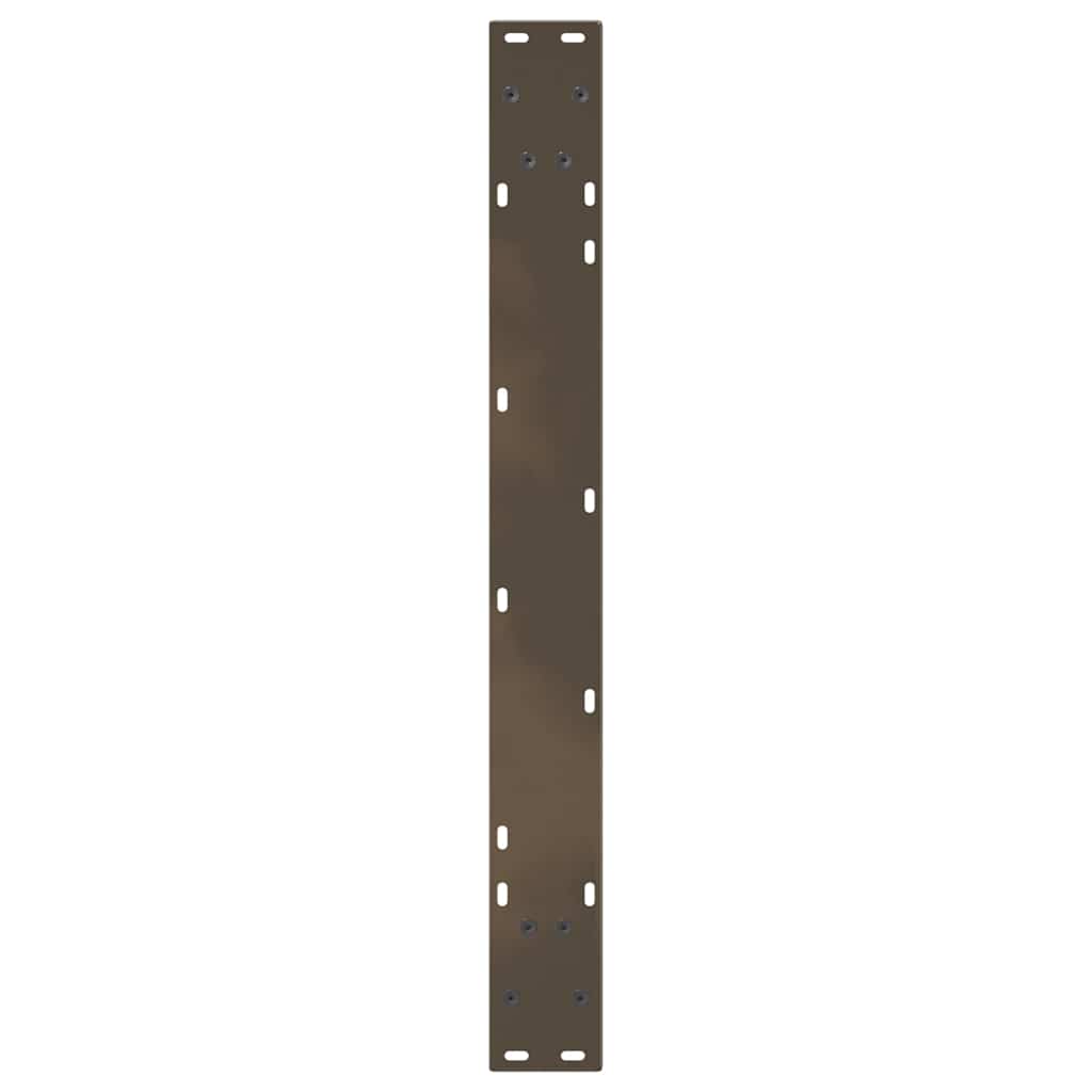 Dining table legs V-shape 3 pieces natural steel 100x(72-73.3) cm steel