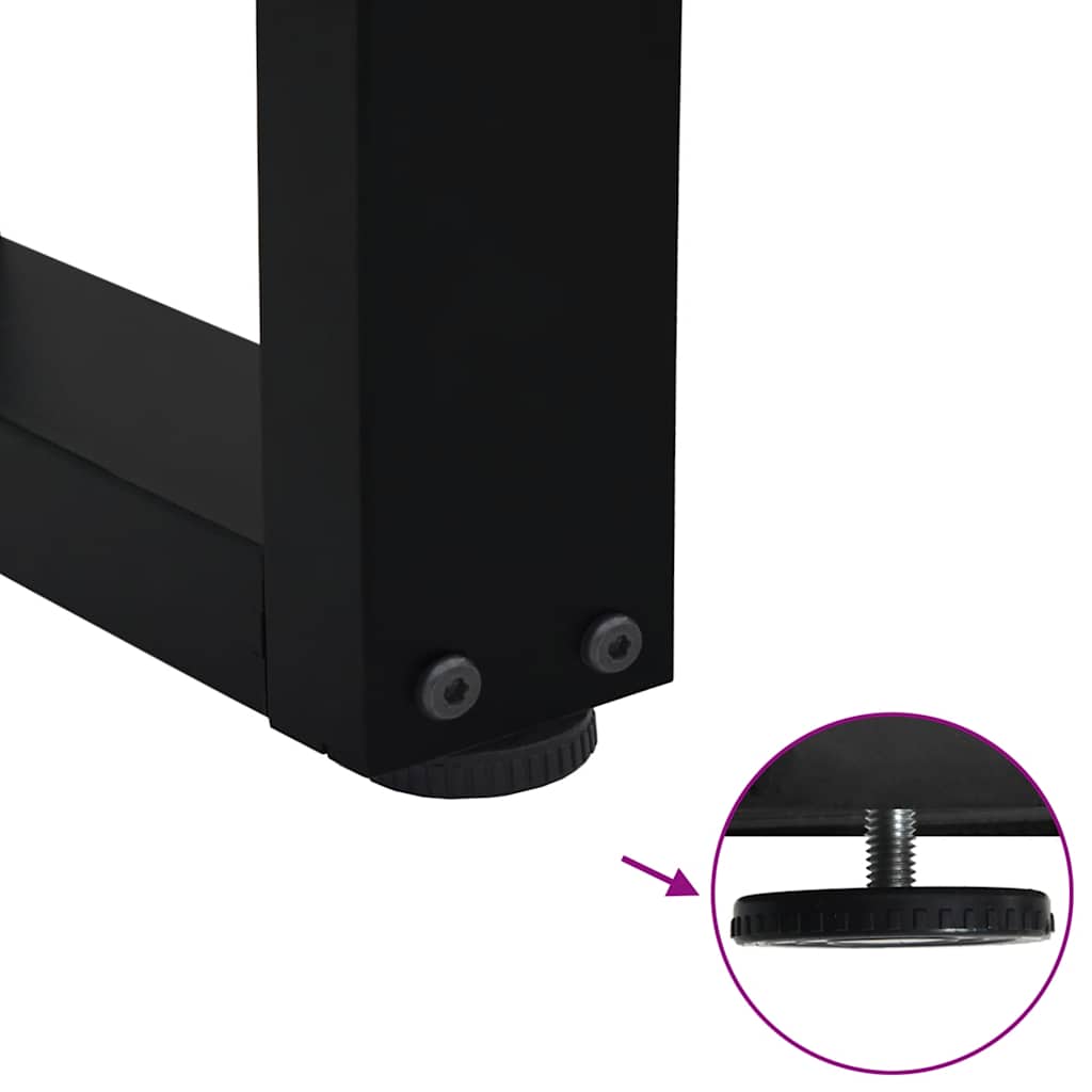 Couchtischbeine V-Form 2 Stück Schwarz 40x(30-31,3) cm Stahl