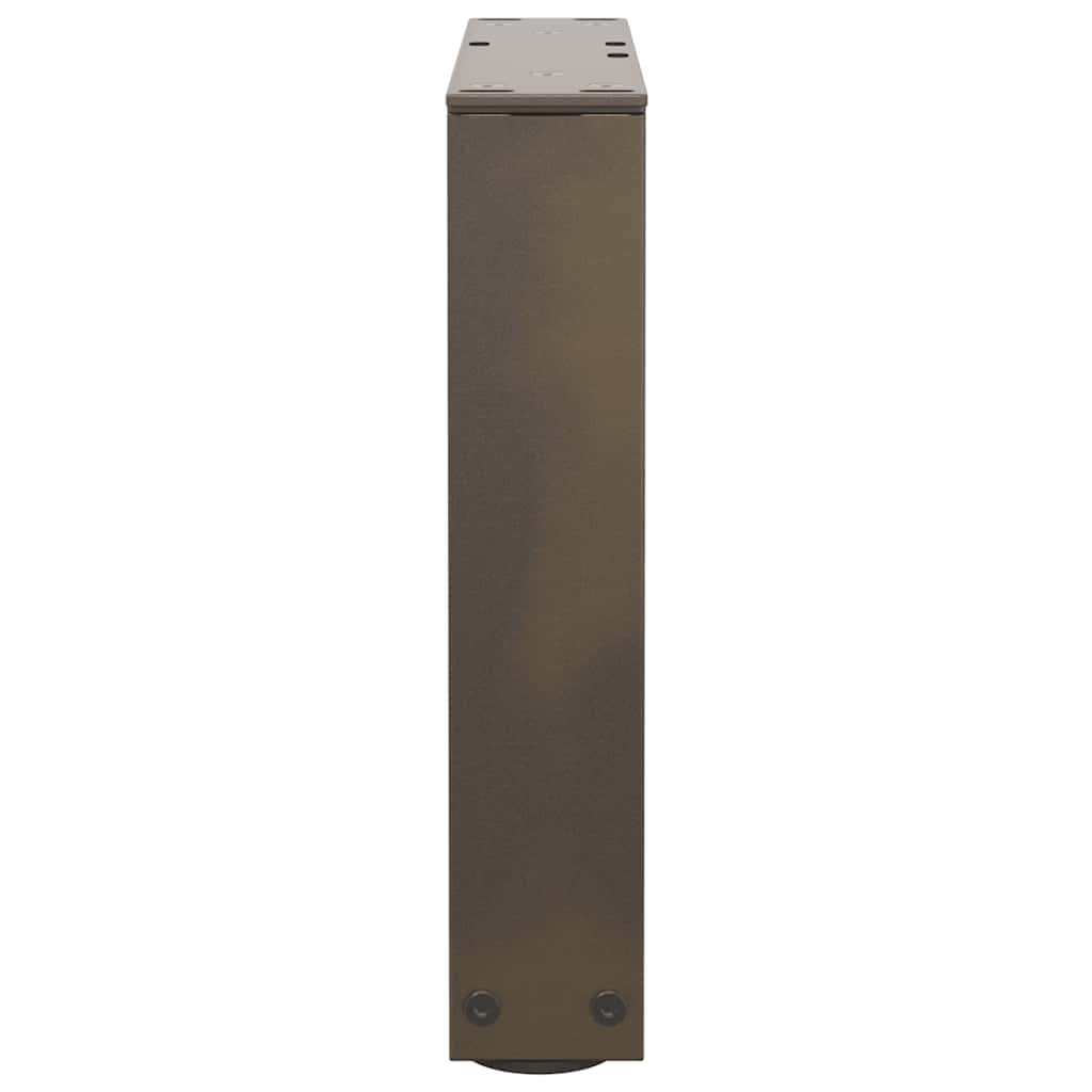 Couchtischbeine V-Form 2 Stück Naturstahl 40x(30-31,3) cm Stahl