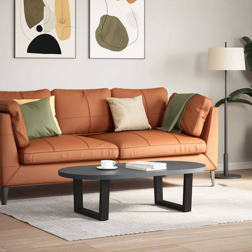 Couchtischbeine V-Form 2 Stück Schwarz 50x(30-31,3) cm Stahl