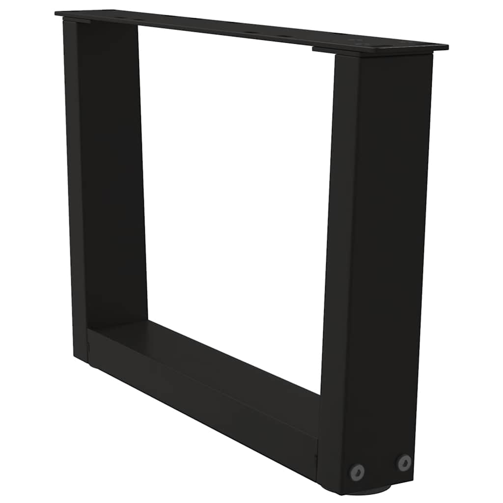 Couchtischbeine V-Form 2 Stück Schwarz 50x(30-31,3) cm Stahl