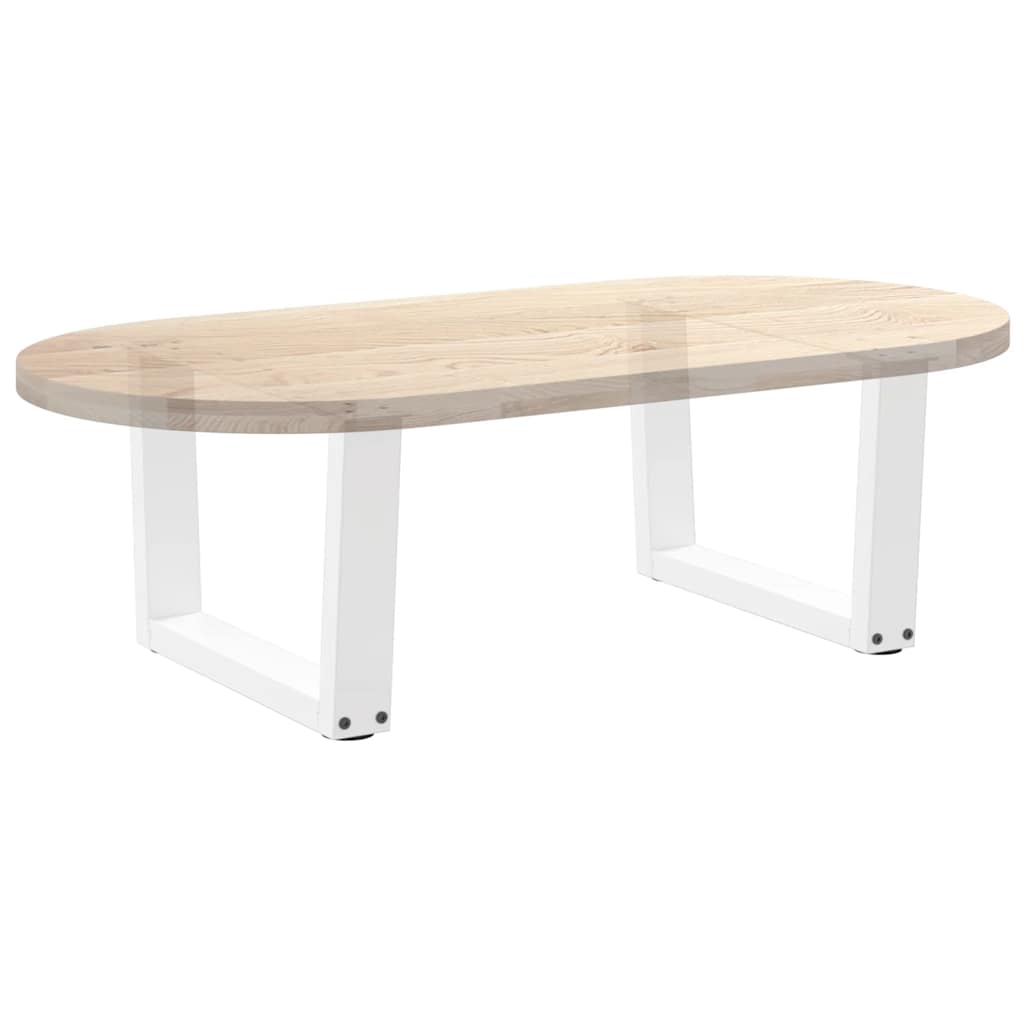 Couchtischbeine V-Form 2 Stück Weiß 50x(30-31,3) cm Stahl