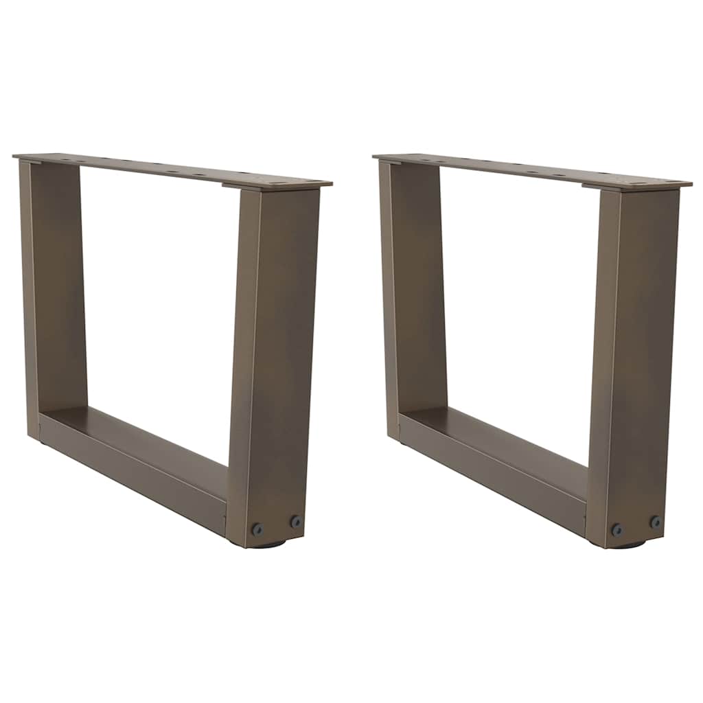 Couchtischbeine V-Form 2 Stück Naturstahl 50x(30-31,3) cm Stahl