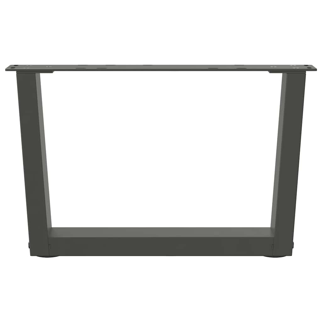 Coffee table legs V-shape 2 pieces anthracite 60x(30-31.3) cm steel