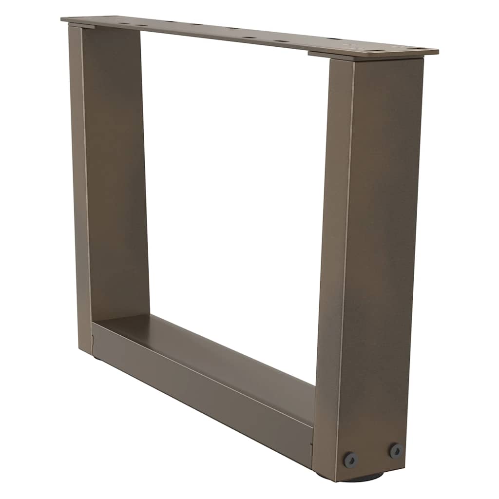Coffee table legs V-shape 2 pieces natural steel 60x(30-31.3) cm steel