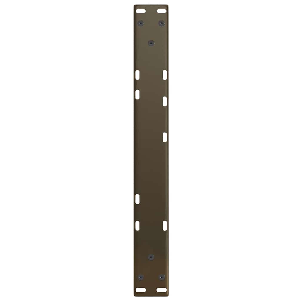Coffee table legs V-shape 2 pieces natural steel 60x(30-31.3) cm steel
