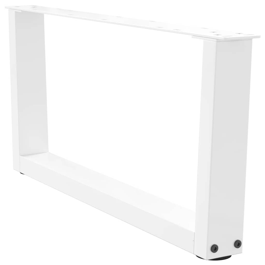 Couchtischbeine V-Form 2 Stück Weiß 70x(30-31,3) cm Stahl