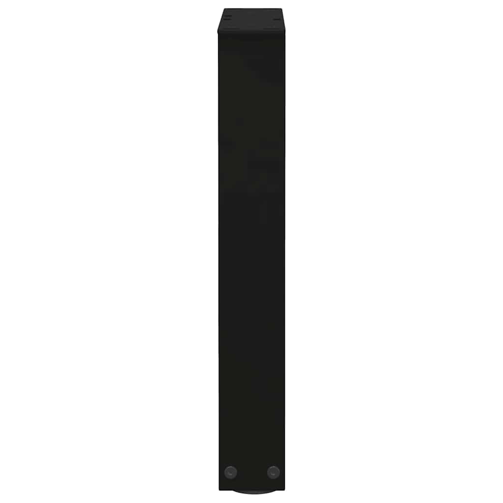 Coffee table legs V-shape 2 pieces black 28x(42-43.3) cm steel