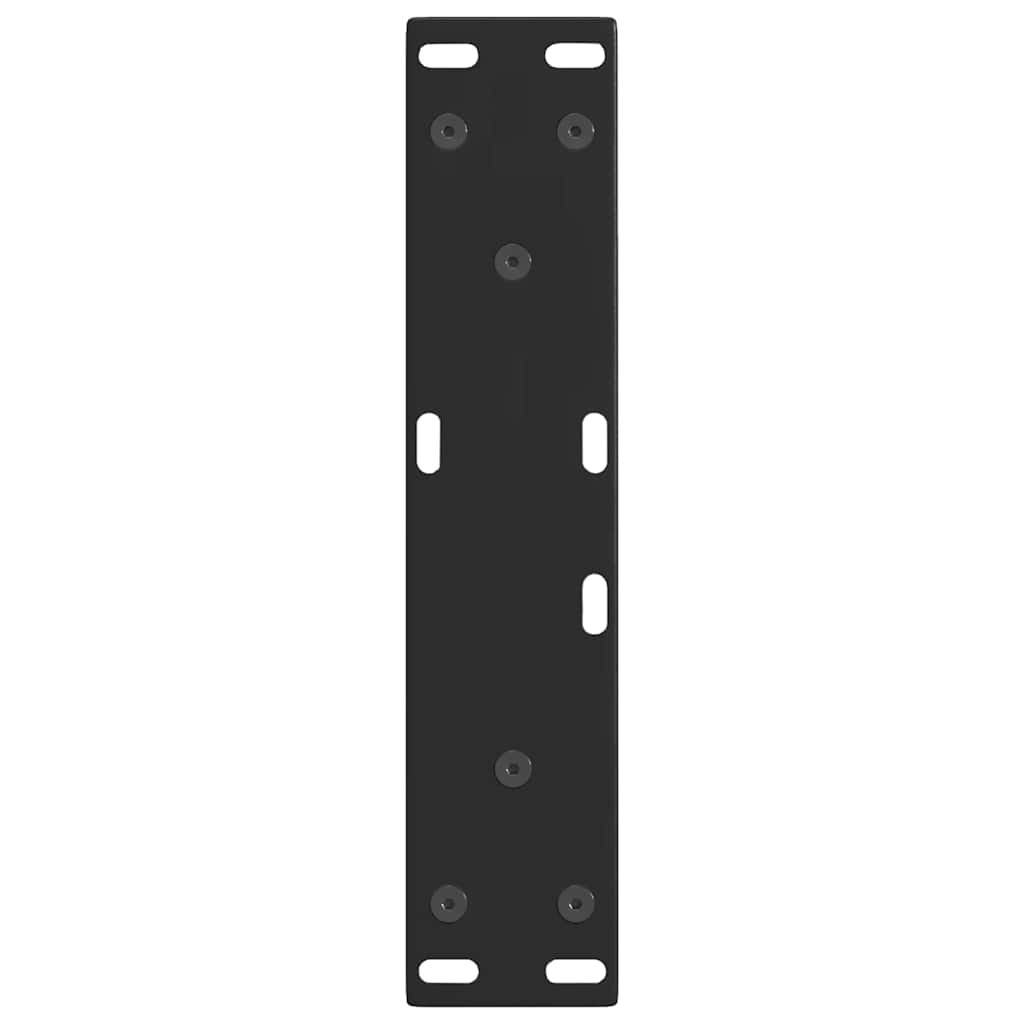 Coffee table legs V-shape 2 pieces black 28x(42-43.3) cm steel