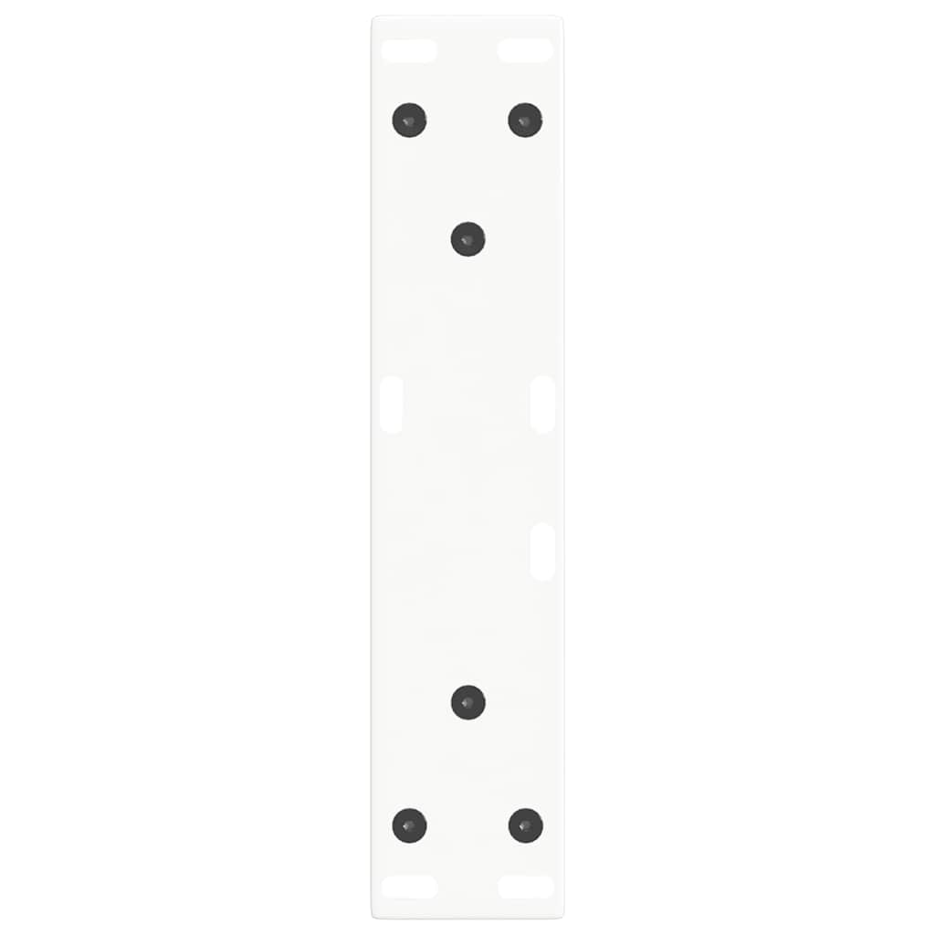 Couchtischbeine V-Form 2 Stück Weiß 28x(42-43,3) cm Stahl