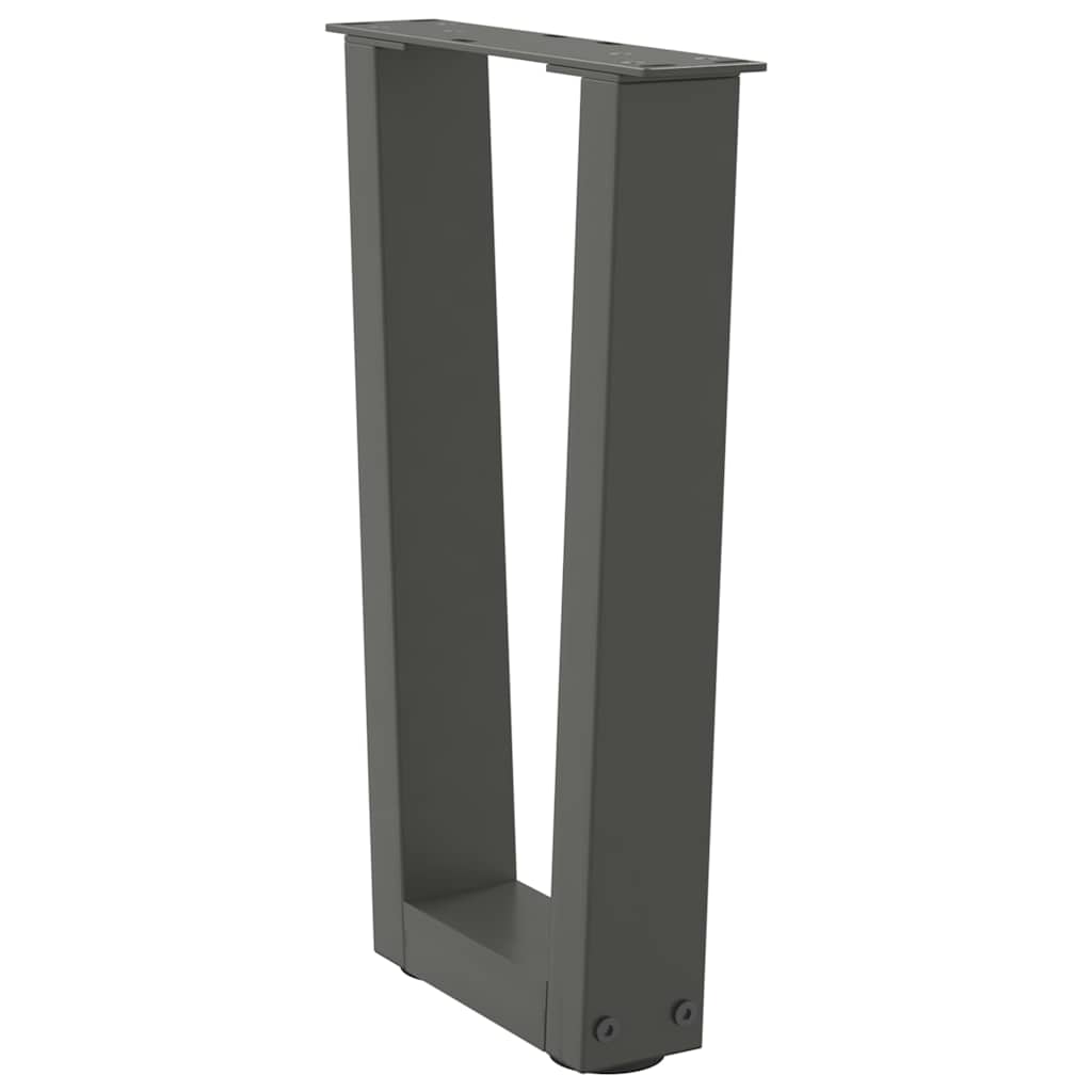 Couchtischbeine V-Form 2 Stück Anthrazit 28x(42-43,3) cm Stahl