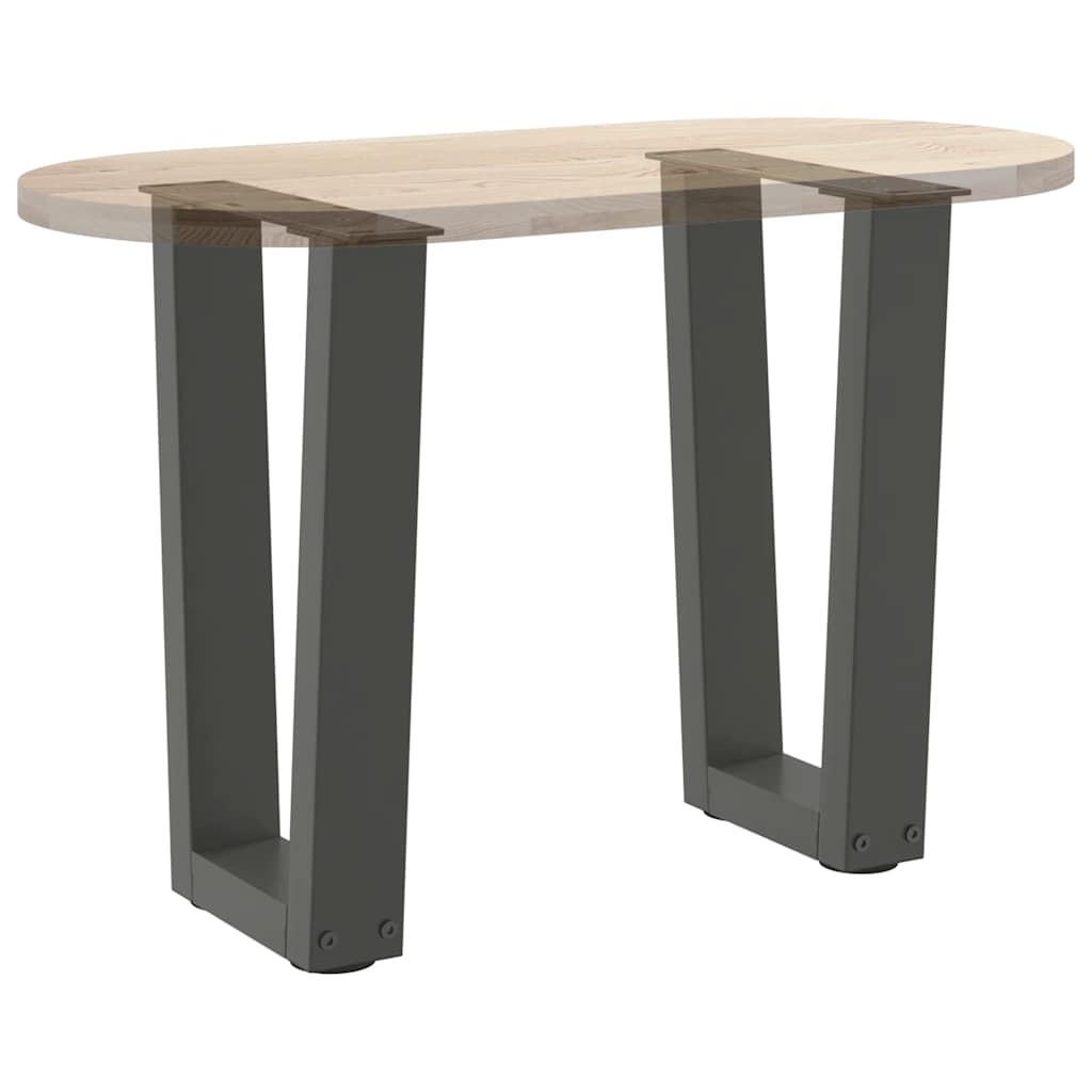 Couchtischbeine V-Form 2 Stück Anthrazit 28x(42-43,3) cm Stahl