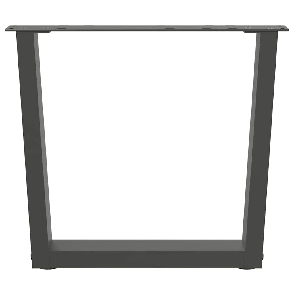 Couchtischbeine V-Form 2 Stück Anthrazit 50x(42-43,3) cm Stahl