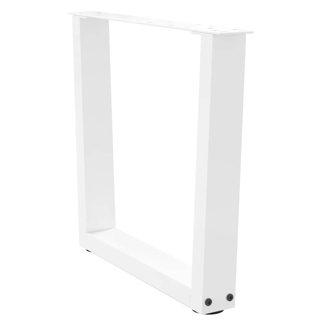 Couchtischbeine V-Form 2 Stück Weiß 60x(42-43,3) cm Stahl