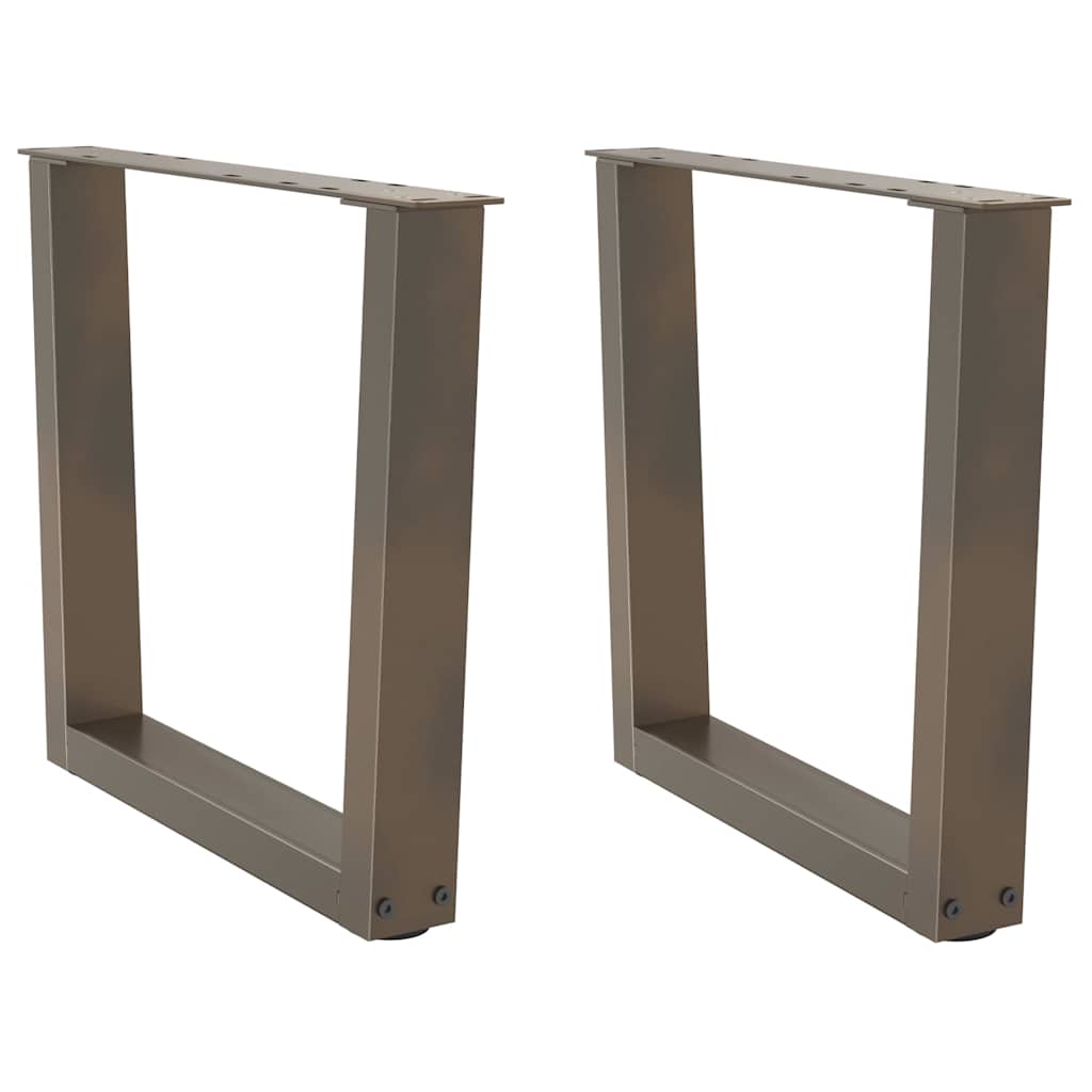 Couchtischbeine V-Form 2 Stück Naturstahl 60x(42-43,3) cm Stahl