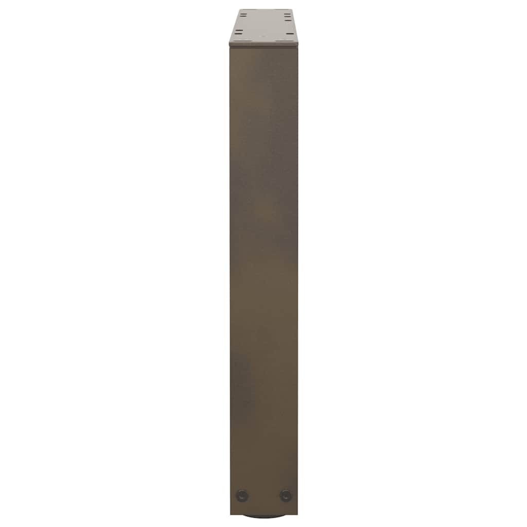 Couchtischbeine V-Form 2 Stück Naturstahl 60x(42-43,3) cm Stahl
