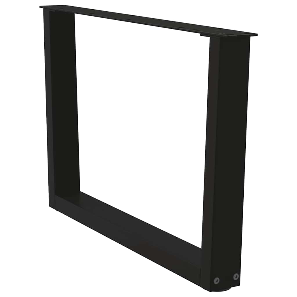 Couchtischbeine V-Form 2 Stück Schwarz 70x(42-43,3) cm Stahl