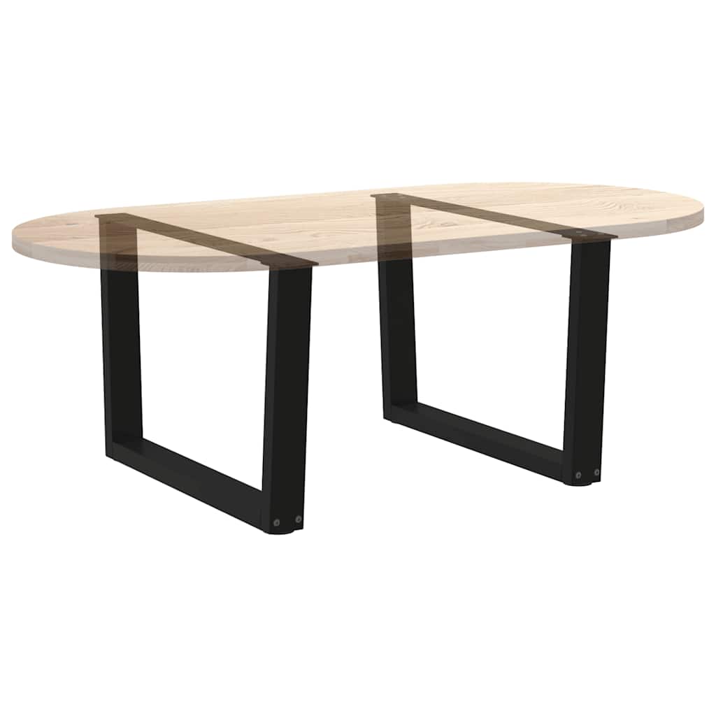 Couchtischbeine V-Form 2 Stück Schwarz 70x(42-43,3) cm Stahl