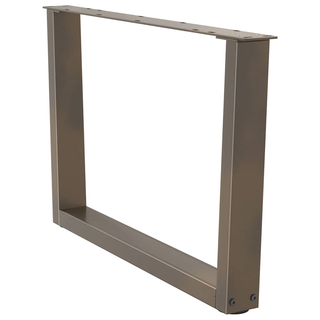 Coffee table legs V-shape 2 pieces natural steel 70x(42-43.3) cm steel