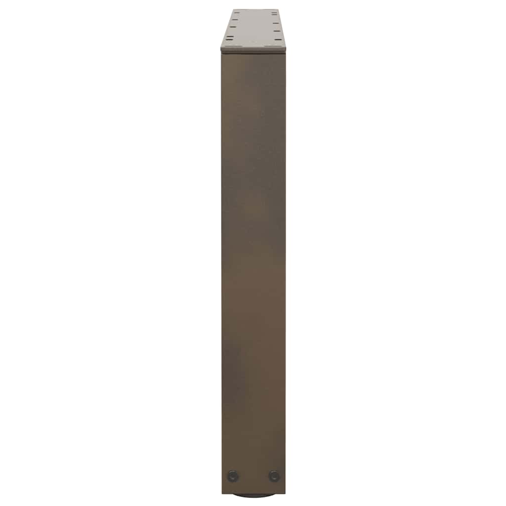 Coffee table legs V-shape 2 pieces natural steel 70x(42-43.3) cm steel