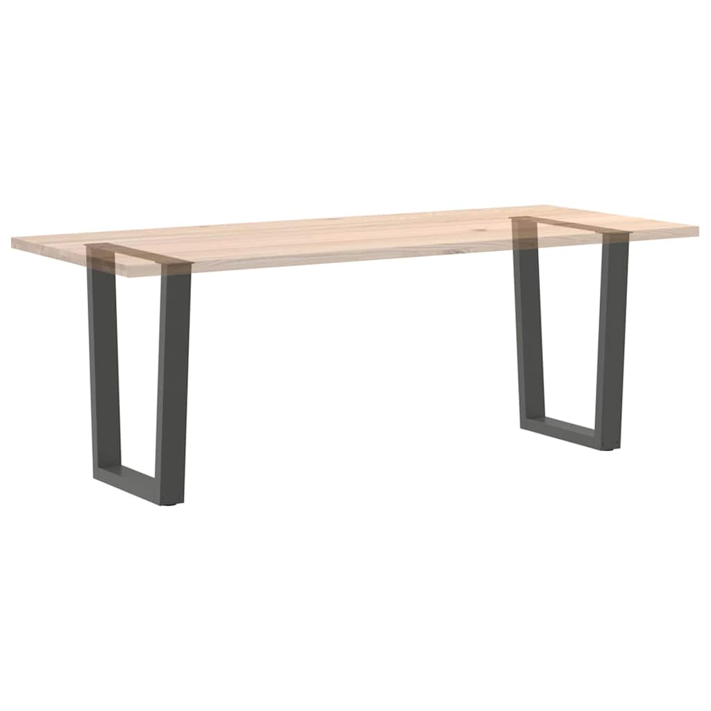 Dining Table Legs V-Shape 2 Pieces Anthracite 60x(72-73.3) cm Steel